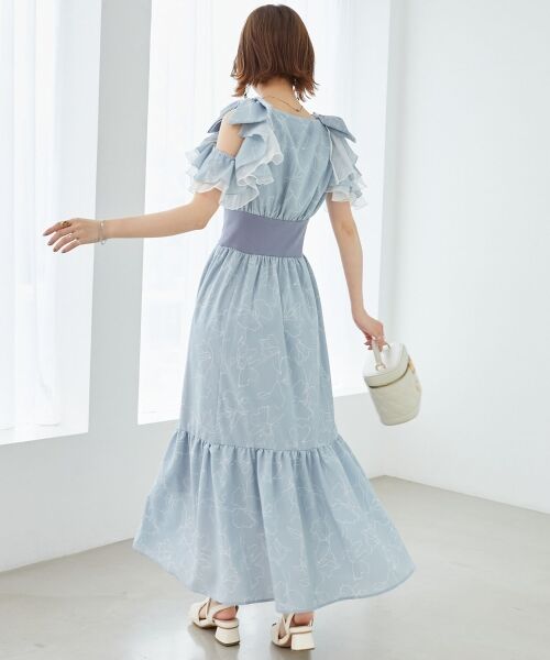 MAJESTIC LEGON / マジェスティックレゴン ロング・マキシ丈ワンピース | ∞フリルリボンコルセットワンピース | 詳細29