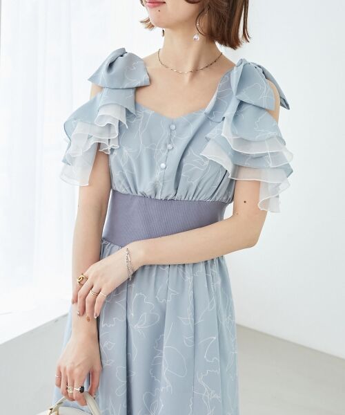 MAJESTIC LEGON / マジェスティックレゴン ロング・マキシ丈ワンピース | ∞フリルリボンコルセットワンピース | 詳細30