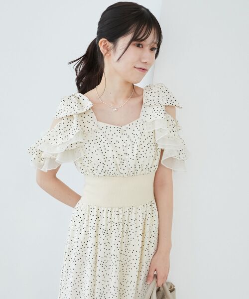 MAJESTIC LEGON / マジェスティックレゴン ロング・マキシ丈ワンピース | ∞フリルリボンコルセットワンピース | 詳細5