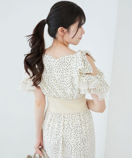 MAJESTIC LEGON / マジェスティックレゴン ロング・マキシ丈ワンピース | ∞フリルリボンコルセットワンピース | 詳細7