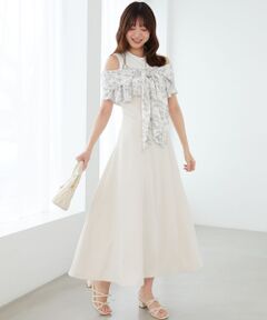 MAJESTIC LEGON / マジェスティックレゴン ロング・マキシ丈ワンピース | ウエストきゅっとリボンワンピース