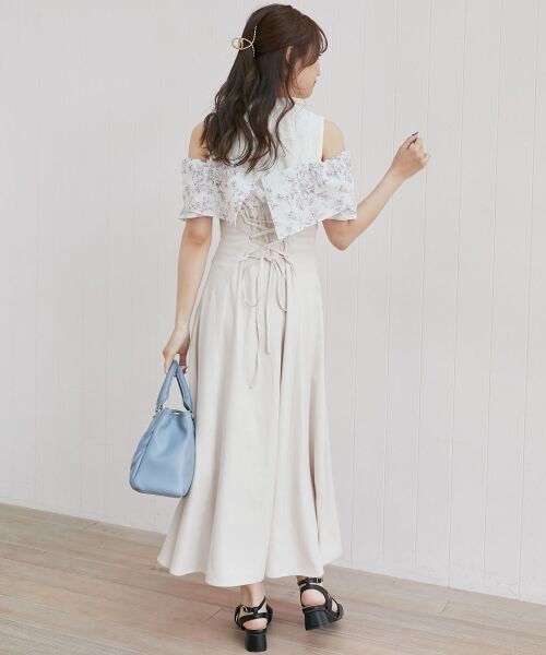 MAJESTIC LEGON / マジェスティックレゴン ロング・マキシ丈ワンピース | ウエストきゅっとリボンワンピース | 詳細13