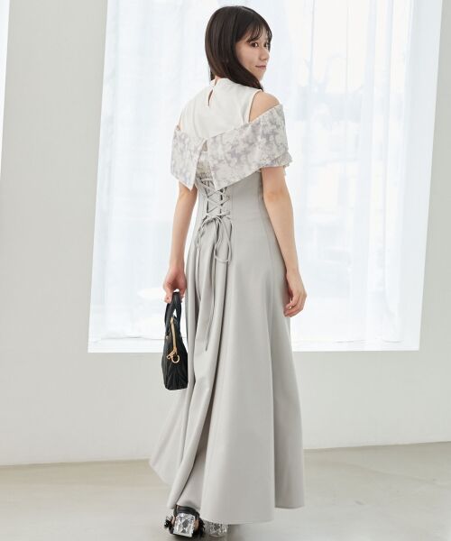 MAJESTIC LEGON / マジェスティックレゴン ロング・マキシ丈ワンピース | ウエストきゅっとリボンワンピース | 詳細16