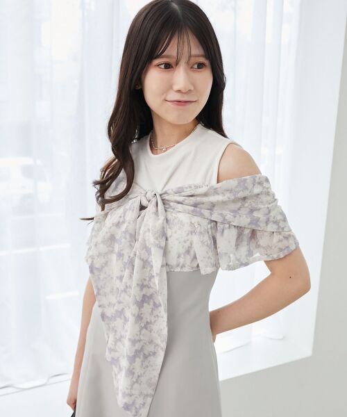 MAJESTIC LEGON / マジェスティックレゴン ロング・マキシ丈ワンピース | ウエストきゅっとリボンワンピース | 詳細18