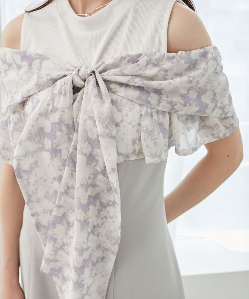 MAJESTIC LEGON / マジェスティックレゴン ロング・マキシ丈ワンピース | ウエストきゅっとリボンワンピース | 詳細20