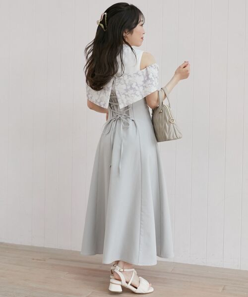 MAJESTIC LEGON / マジェスティックレゴン ロング・マキシ丈ワンピース | ウエストきゅっとリボンワンピース | 詳細23