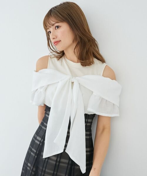 MAJESTIC LEGON / マジェスティックレゴン ロング・マキシ丈ワンピース | ウエストきゅっとリボンワンピース | 詳細27