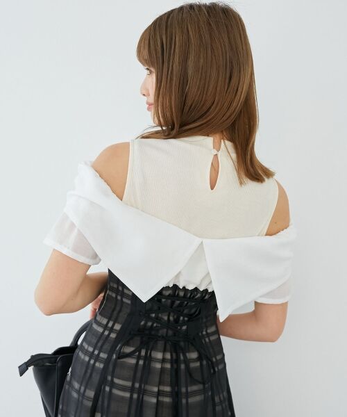 MAJESTIC LEGON / マジェスティックレゴン ロング・マキシ丈ワンピース | ウエストきゅっとリボンワンピース | 詳細29