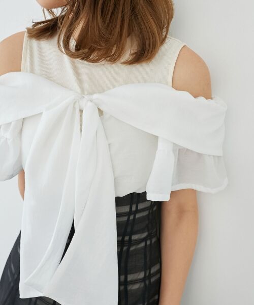 MAJESTIC LEGON / マジェスティックレゴン ロング・マキシ丈ワンピース | ウエストきゅっとリボンワンピース | 詳細30