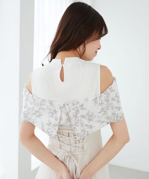 MAJESTIC LEGON / マジェスティックレゴン ロング・マキシ丈ワンピース | ウエストきゅっとリボンワンピース | 詳細9