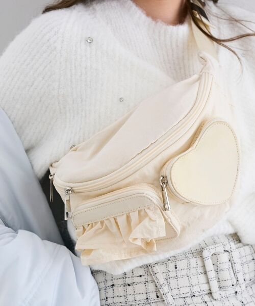 MAJESTIC LEGON / マジェスティックレゴン メッセンジャーバッグ・ウエストポーチ | ハート×フリルウエストポーチ | 詳細10