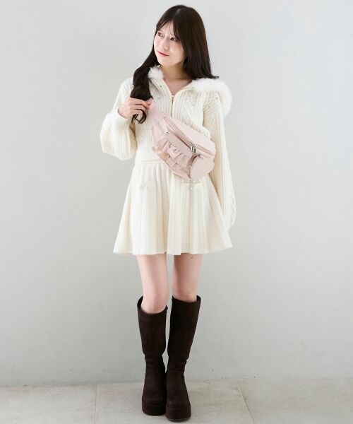 MAJESTIC LEGON / マジェスティックレゴン メッセンジャーバッグ・ウエストポーチ | ハート×フリルウエストポーチ | 詳細16