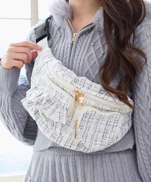 MAJESTIC LEGON / マジェスティックレゴン メッセンジャーバッグ・ウエストポーチ | ハート×フリルウエストポーチ | 詳細4