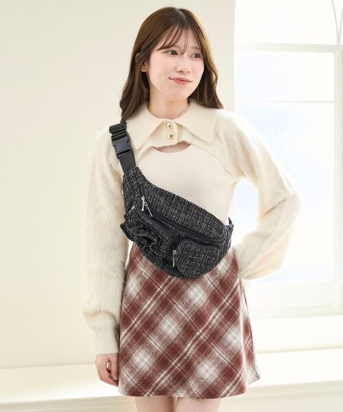 MAJESTIC LEGON / マジェスティックレゴン メッセンジャーバッグ・ウエストポーチ | ハート×フリルウエストポーチ | 詳細6