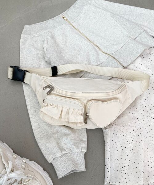 MAJESTIC LEGON / マジェスティックレゴン メッセンジャーバッグ・ウエストポーチ | ハート×フリルウエストポーチ | 詳細15