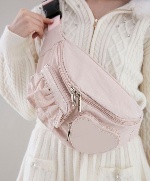 MAJESTIC LEGON / マジェスティックレゴン メッセンジャーバッグ・ウエストポーチ | ハート×フリルウエストポーチ | 詳細18