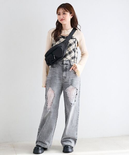 MAJESTIC LEGON / マジェスティックレゴン メッセンジャーバッグ・ウエストポーチ | ハート×フリルウエストポーチ | 詳細25