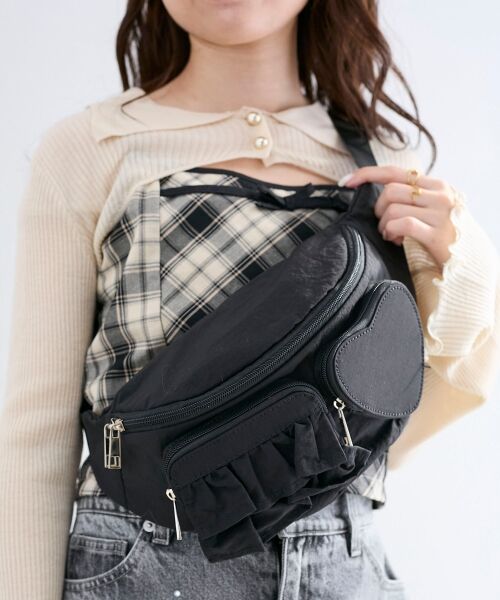 MAJESTIC LEGON / マジェスティックレゴン メッセンジャーバッグ・ウエストポーチ | ハート×フリルウエストポーチ | 詳細27