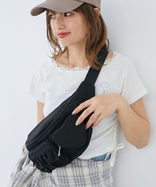 MAJESTIC LEGON / マジェスティックレゴン メッセンジャーバッグ・ウエストポーチ | ハート×フリルウエストポーチ | 詳細29
