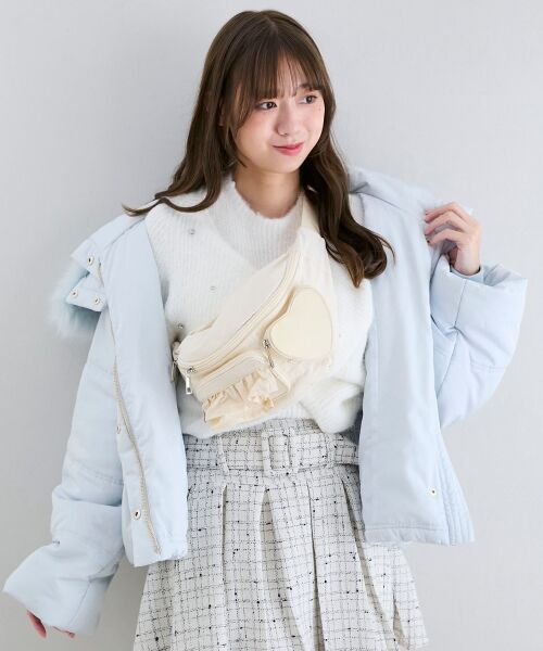 MAJESTIC LEGON / マジェスティックレゴン メッセンジャーバッグ・ウエストポーチ | ハート×フリルウエストポーチ | 詳細9