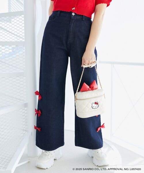 MAJESTIC LEGON / マジェスティックレゴン デニムパンツ | ハローキティ サイドリボンデニム | 詳細10