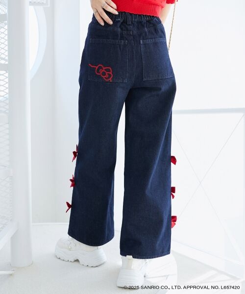 MAJESTIC LEGON / マジェスティックレゴン デニムパンツ | ハローキティ サイドリボンデニム | 詳細12