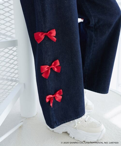 MAJESTIC LEGON / マジェスティックレゴン デニムパンツ | ハローキティ サイドリボンデニム | 詳細13