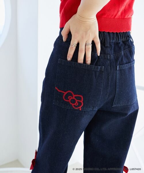 MAJESTIC LEGON / マジェスティックレゴン デニムパンツ | ハローキティ サイドリボンデニム | 詳細14