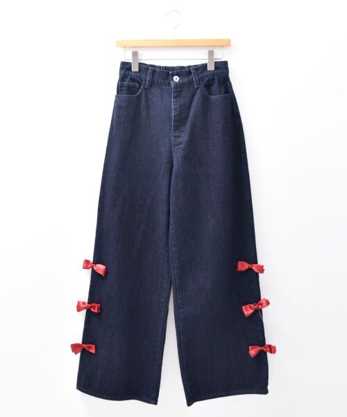 MAJESTIC LEGON / マジェスティックレゴン デニムパンツ | ハローキティ サイドリボンデニム | 詳細15