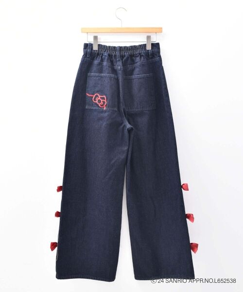 MAJESTIC LEGON / マジェスティックレゴン デニムパンツ | ハローキティ サイドリボンデニム | 詳細16