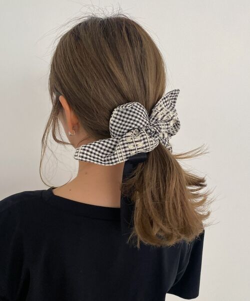 MAJESTIC LEGON / マジェスティックレゴン ヘアゴム・シュシュ | スクエアリボンシュシュ | 詳細1