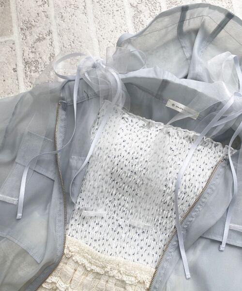 MAJESTIC LEGON / マジェスティックレゴン キャミソール・チューブトップ | カップ付ダブルリボンキャミソール | 詳細21