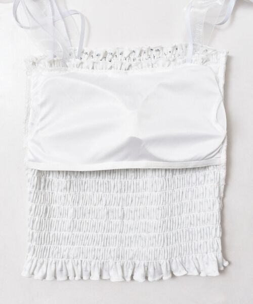 MAJESTIC LEGON / マジェスティックレゴン キャミソール・チューブトップ | カップ付ダブルリボンキャミソール | 詳細22