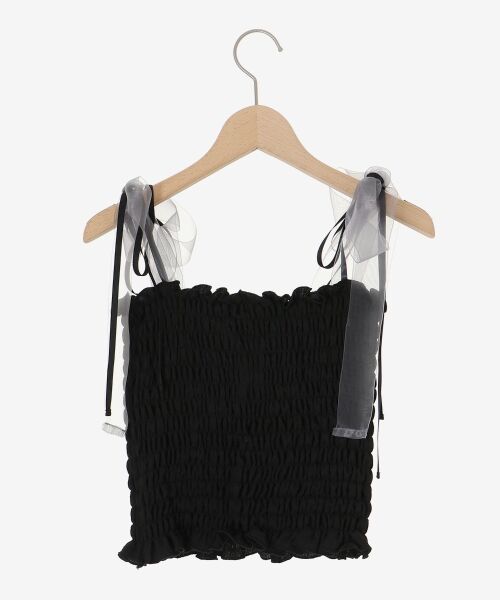 MAJESTIC LEGON / マジェスティックレゴン キャミソール・チューブトップ | カップ付ダブルリボンキャミソール | 詳細27