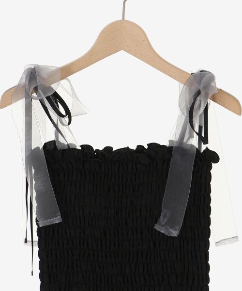 MAJESTIC LEGON / マジェスティックレゴン キャミソール・チューブトップ | カップ付ダブルリボンキャミソール | 詳細28