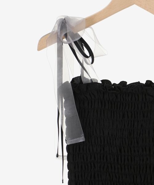 MAJESTIC LEGON / マジェスティックレゴン キャミソール・チューブトップ | カップ付ダブルリボンキャミソール | 詳細29