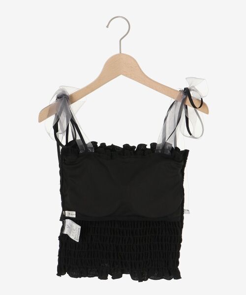 MAJESTIC LEGON / マジェスティックレゴン キャミソール・チューブトップ | カップ付ダブルリボンキャミソール | 詳細30