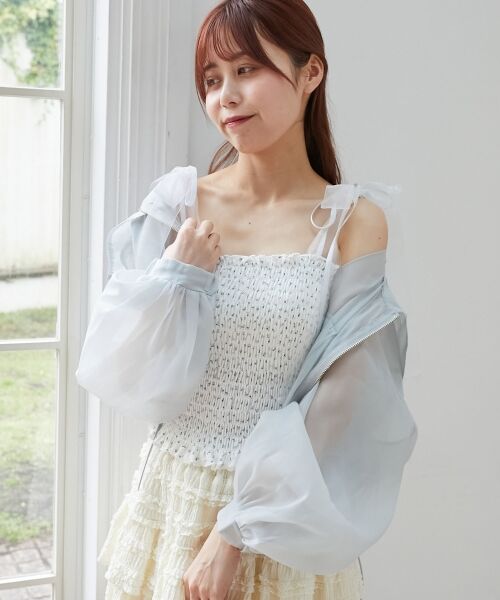 MAJESTIC LEGON / マジェスティックレゴン キャミソール・チューブトップ | カップ付ダブルリボンキャミソール | 詳細8