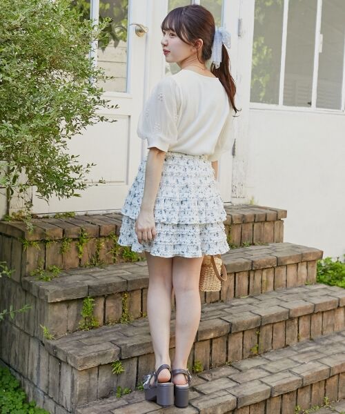 MAJESTIC LEGON / マジェスティックレゴン カットソー | パールチュールスリーブトップス | 詳細19