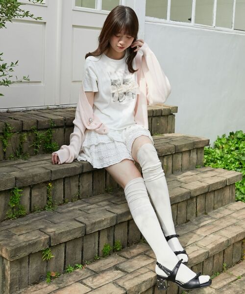 MAJESTIC LEGON / マジェスティックレゴン Tシャツ | リボンネコチャンTシャツ | 詳細1