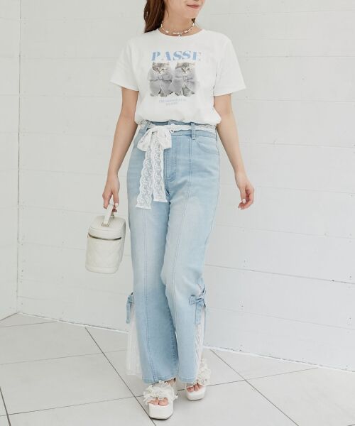 MAJESTIC LEGON / マジェスティックレゴン Tシャツ | リボンネコチャンTシャツ | 詳細12