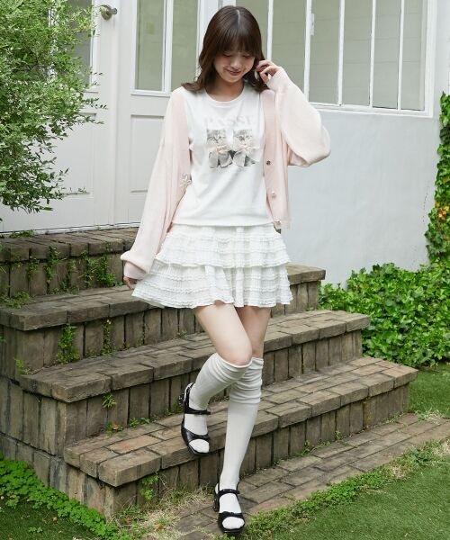 MAJESTIC LEGON / マジェスティックレゴン Tシャツ | リボンネコチャンTシャツ | 詳細3