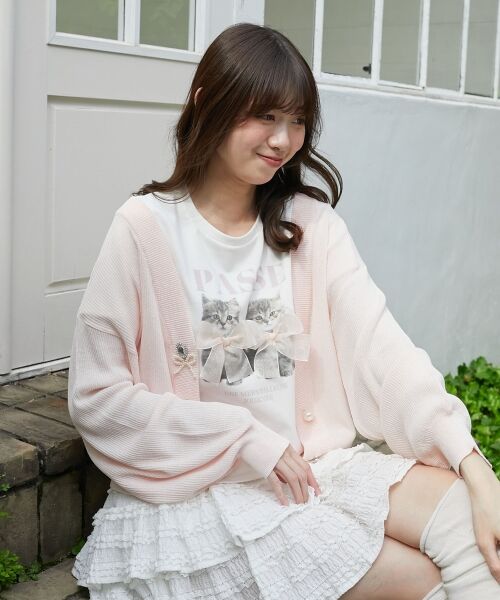 MAJESTIC LEGON / マジェスティックレゴン Tシャツ | リボンネコチャンTシャツ | 詳細6