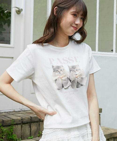 MAJESTIC LEGON / マジェスティックレゴン Tシャツ | リボンネコチャンTシャツ | 詳細8