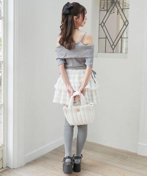 MAJESTIC LEGON / マジェスティックレゴン カットソー | オフショルダブルジップトップス | 詳細10