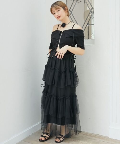 MAJESTIC LEGON / マジェスティックレゴン カットソー | オフショルダブルジップトップス | 詳細16