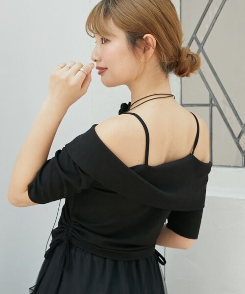 MAJESTIC LEGON / マジェスティックレゴン カットソー | オフショルダブルジップトップス | 詳細20