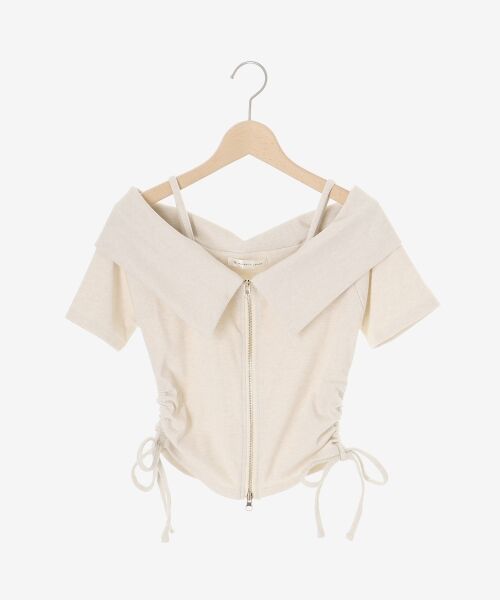 MAJESTIC LEGON / マジェスティックレゴン カットソー | オフショルダブルジップトップス | 詳細25