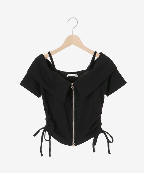 MAJESTIC LEGON / マジェスティックレゴン カットソー | オフショルダブルジップトップス | 詳細27