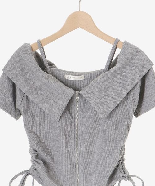 MAJESTIC LEGON / マジェスティックレゴン カットソー | オフショルダブルジップトップス | 詳細29